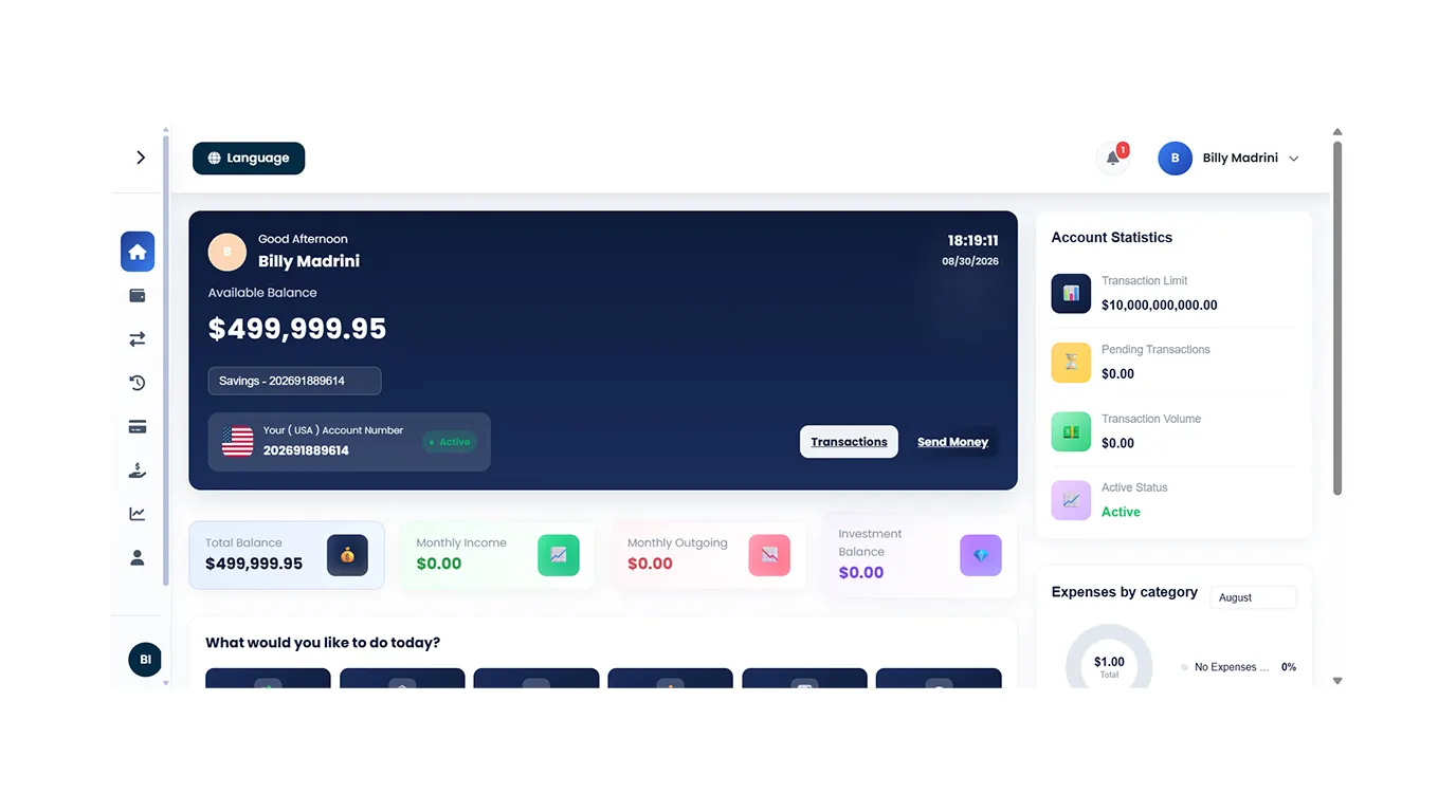 Online banking Website v1